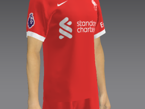 Liverpool FC Jersey Kit 2023-24 Model 3D