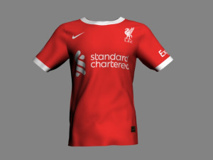 Liverpool FC Jersey Kit 2023-24 Model 3D