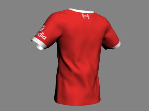 Liverpool FC Jersey Kit 2023-24 Model 3D
