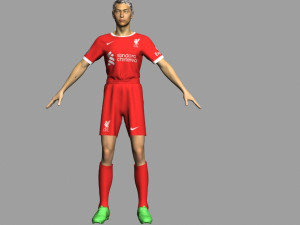 Liverpool FC Jersey Kit 2023-24 Model 3D