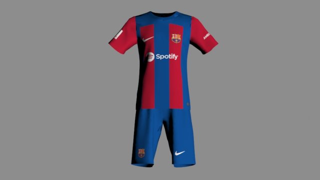 Barcelona Jersey 2023 2024 3D