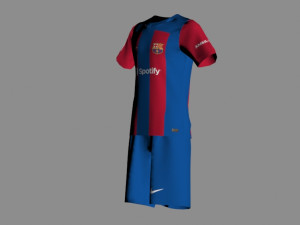 Barcelona Jersey 2023-2024 3Dモデル