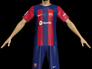 Barcelona Jersey 2023-2024 3Dモデル