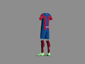 Barcelona Jersey 2023-2024 3Dモデル