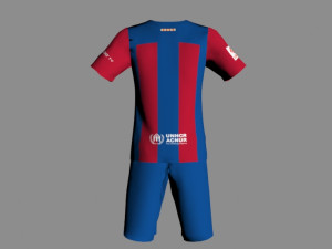 Barcelona Jersey 2023-2024 3Dモデル