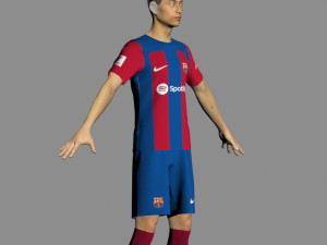 Barcelona Jersey 2023-2024 3Dモデル