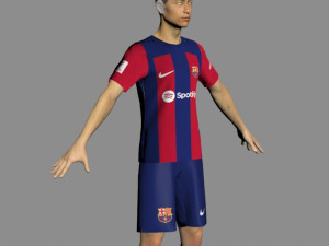 Barcelona Jersey 2023-2024 3Dモデル