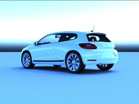 वीडब्ल्यू स्किरोको 3D मॉडल