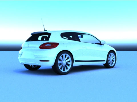 वीडब्ल्यू स्किरोको 3D मॉडल