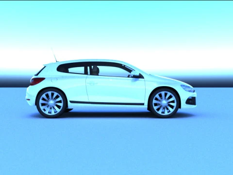 वीडब्ल्यू स्किरोको 3D मॉडल