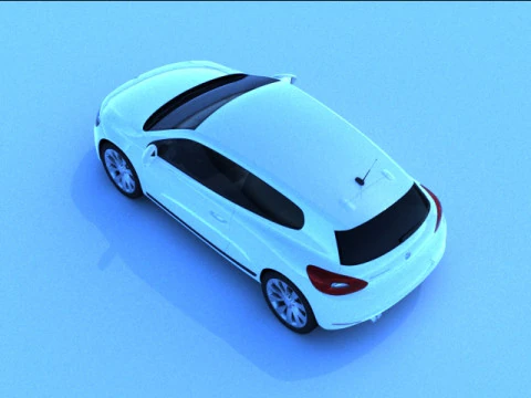 वीडब्ल्यू स्किरोको 3D मॉडल