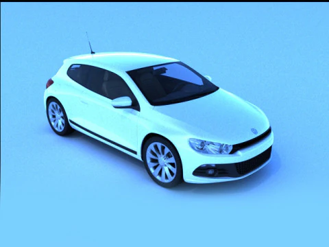 वीडब्ल्यू स्किरोको 3D मॉडल