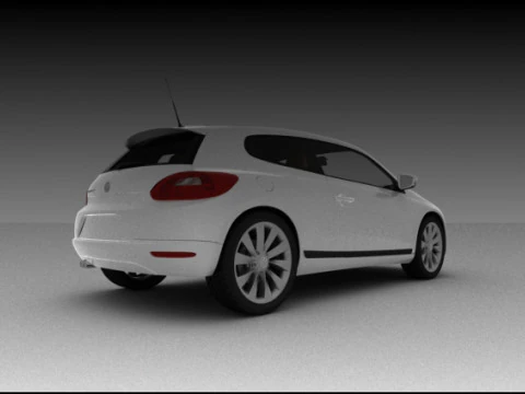 वीडब्ल्यू स्किरोको 3D मॉडल