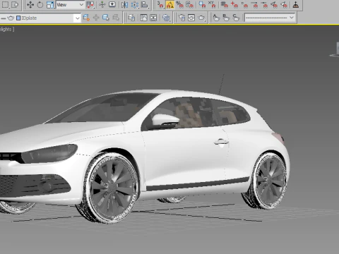 वीडब्ल्यू स्किरोको 3D मॉडल