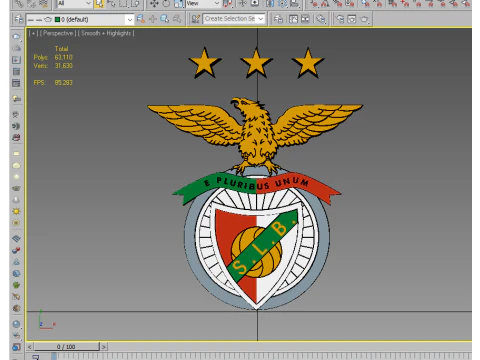 Sport Lisboa e Benfica 3D Model