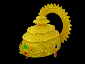 ancient indian crown 3D Model