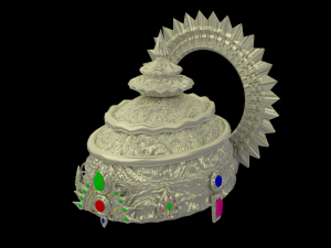 ancient indian crown 3D Model