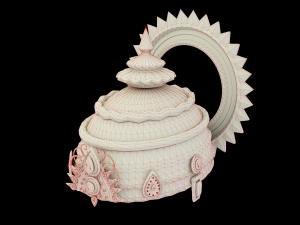 ancient indian crown 3D Model