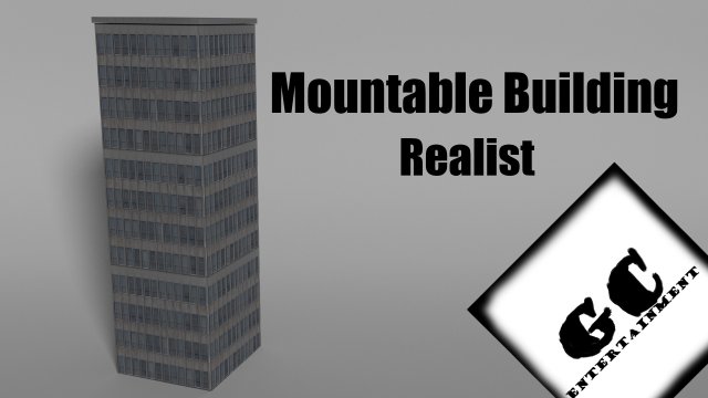 mountable building Model 3D .c4d .max .obj .3ds .fbx .stl .blend 