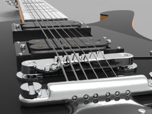 guitar ibanez ps120 3D 모델