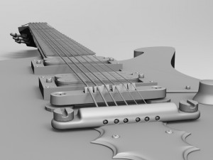 guitar ibanez ps120 3D Model