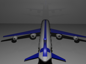 avion comercial 3D 模型