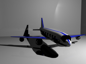 avion comercial 3D 模型