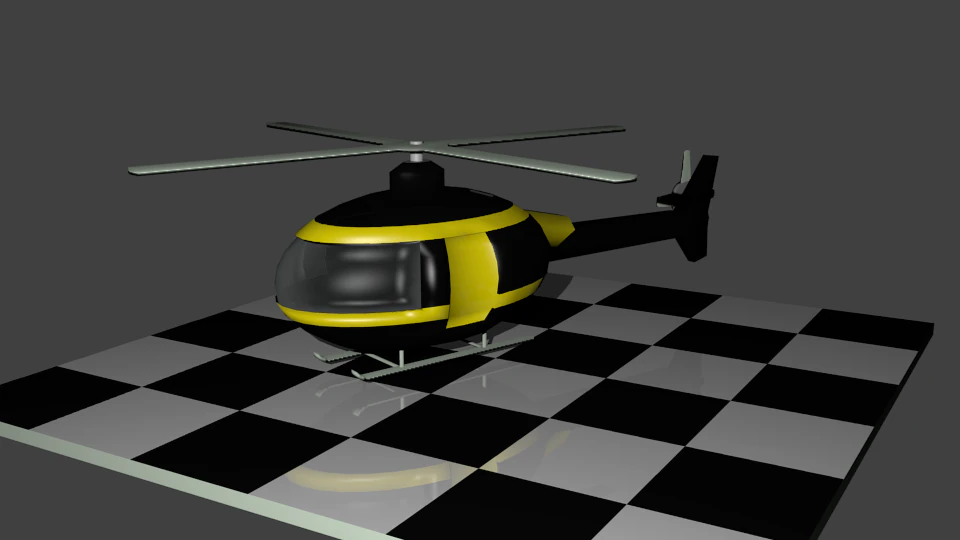helic&oacute;ptero Modelo 3D .c4d .max .obj .3ds .fbx .stl .blend 