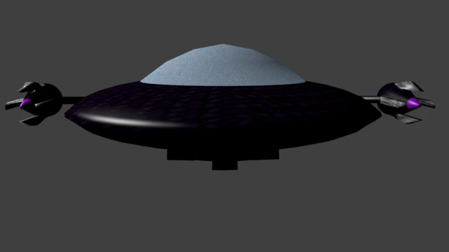 ufo Model 3D .c4d .max .obj .3ds .fbx .stl .blend 