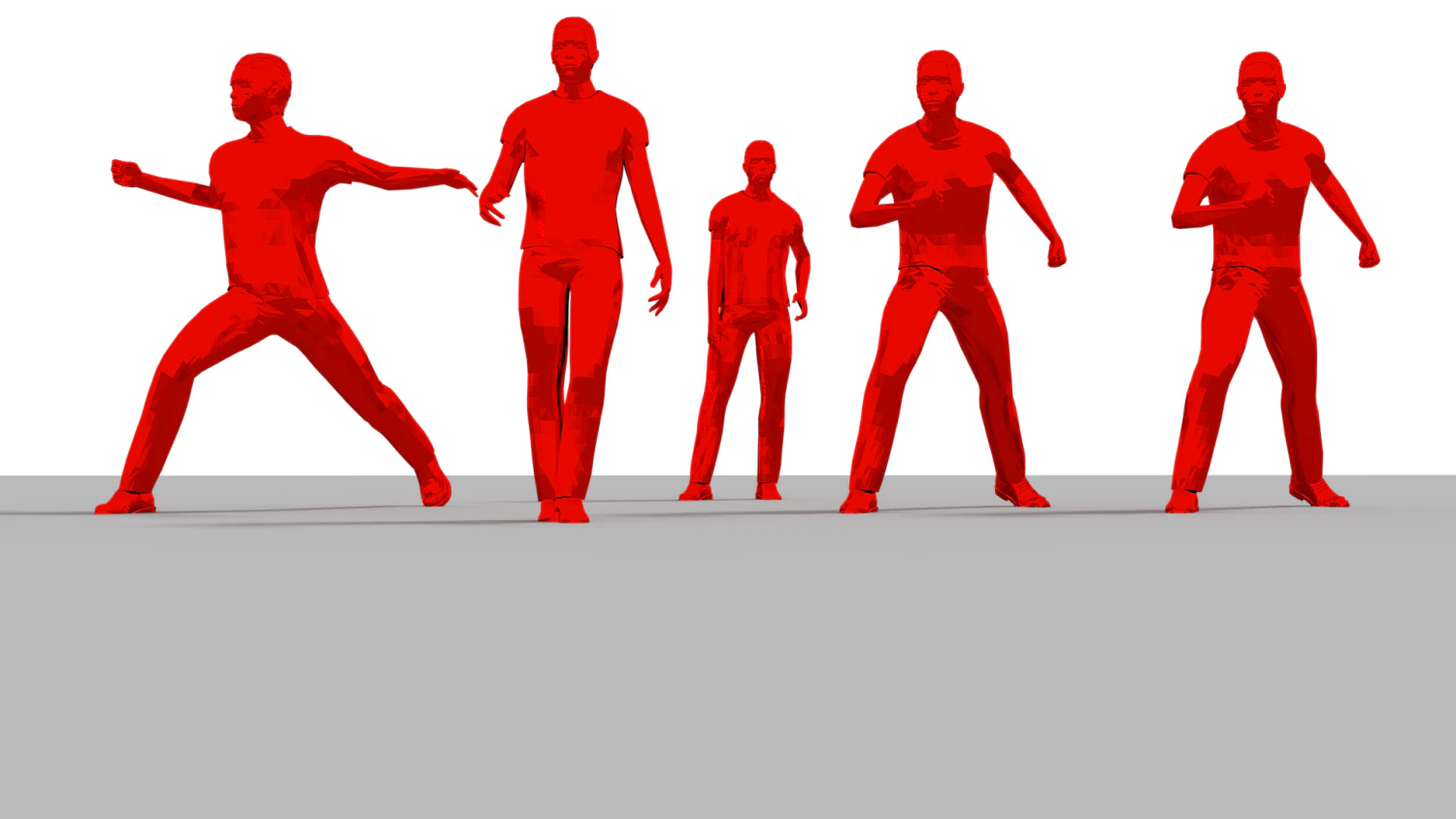 people lowpoly 3D Model .c4d .max .obj .3ds .fbx .stl .blend 