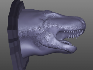 t rex head trophy 3D-printmodel