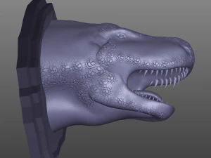 霸王龙头奖杯 3D 打印模型