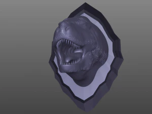 t rex head trophy 3D Print Model