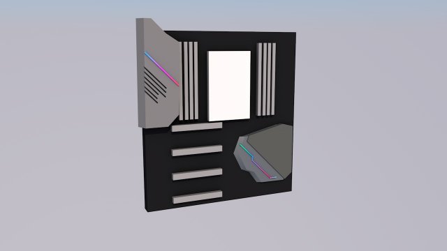 motherboard Modelo 3D .c4d .max .obj .3ds .fbx .stl .blend 