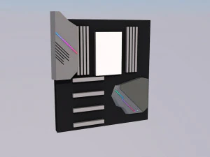 마더보드 3D 모델