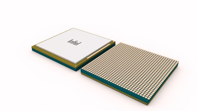 processor 3D-Modell .c4d .max .obj .3ds .fbx .stl .blend 