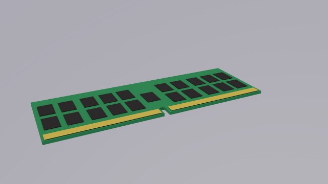ram ddr3 3D Model .c4d .max .obj .3ds .fbx .stl .blend 