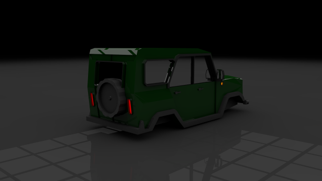 uaz 469-ya3 469 3D Model .c4d .max .obj .3ds .fbx .stl .blend 