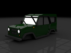 uaz 469-ya3 469 3D Model