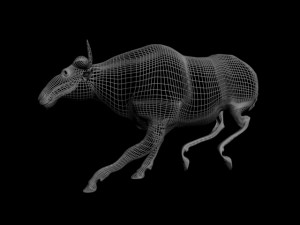 cow run 3D Model