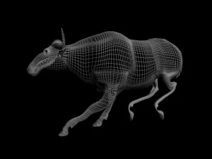 cow run 3D Model