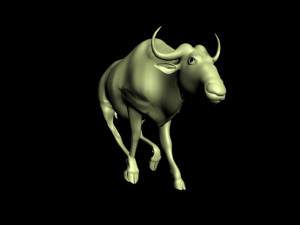 cow run 3D मॉडल