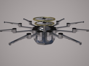spider drone Modelo 3D