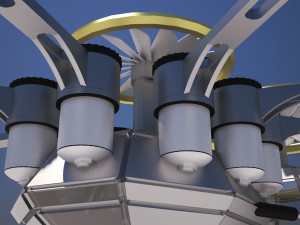 spider drone Modelo 3D