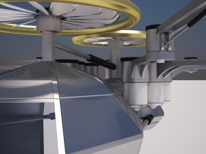 spider drone Modelo 3D
