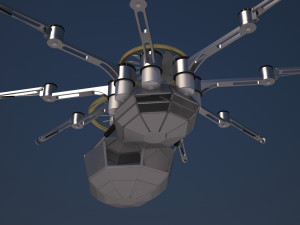 spider drone Modelo 3D