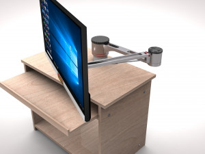 computer table 3D 模型