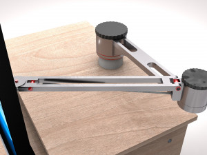 computer table 3D 模型