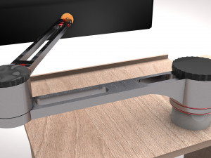 computer table 3D 模型