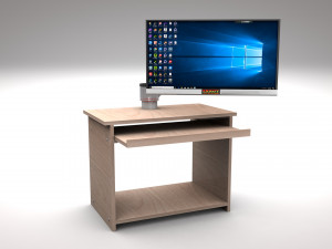 computer table 3D 模型